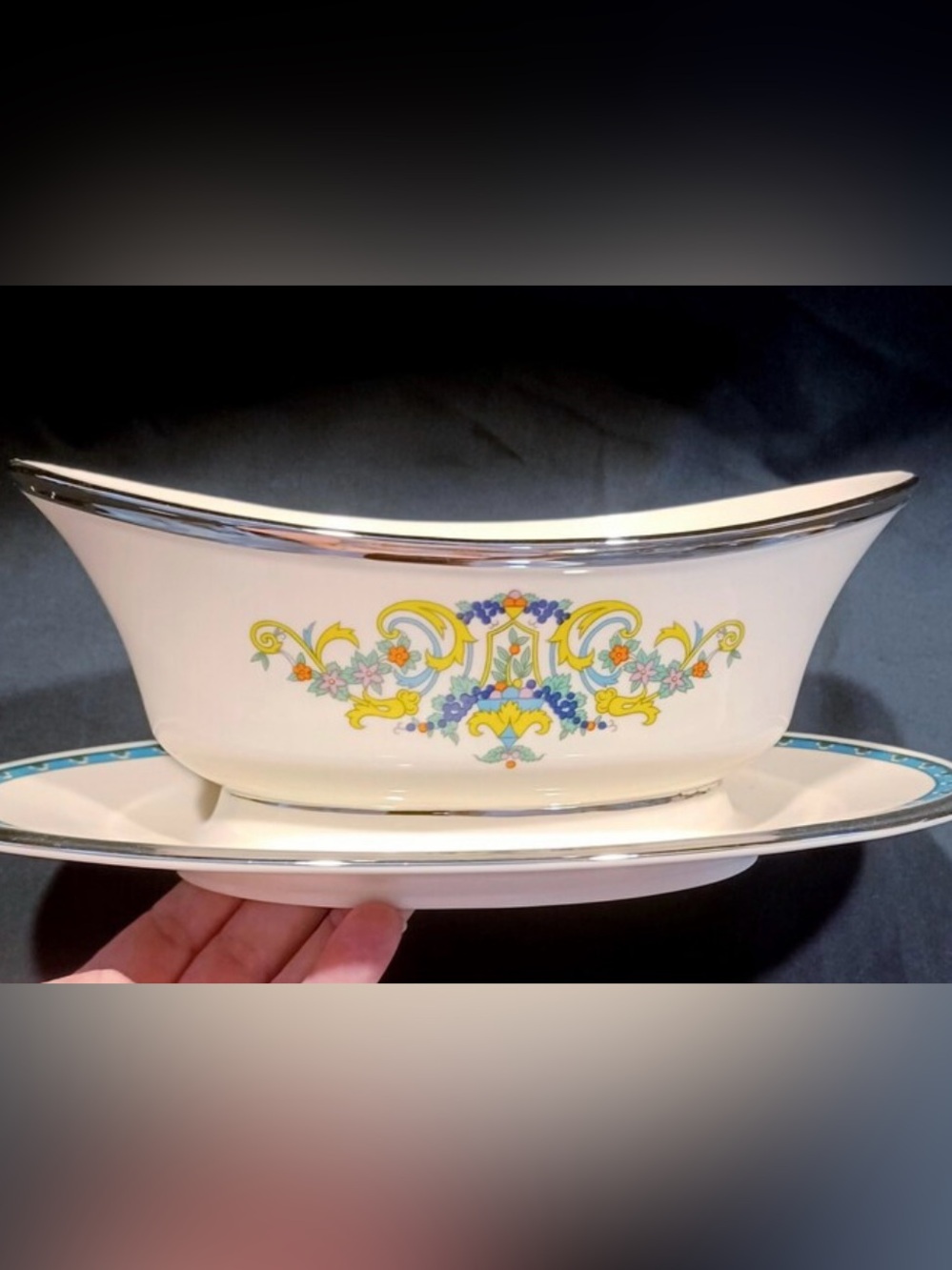 Vintage Lenox Fair Lady Gravy Boat
